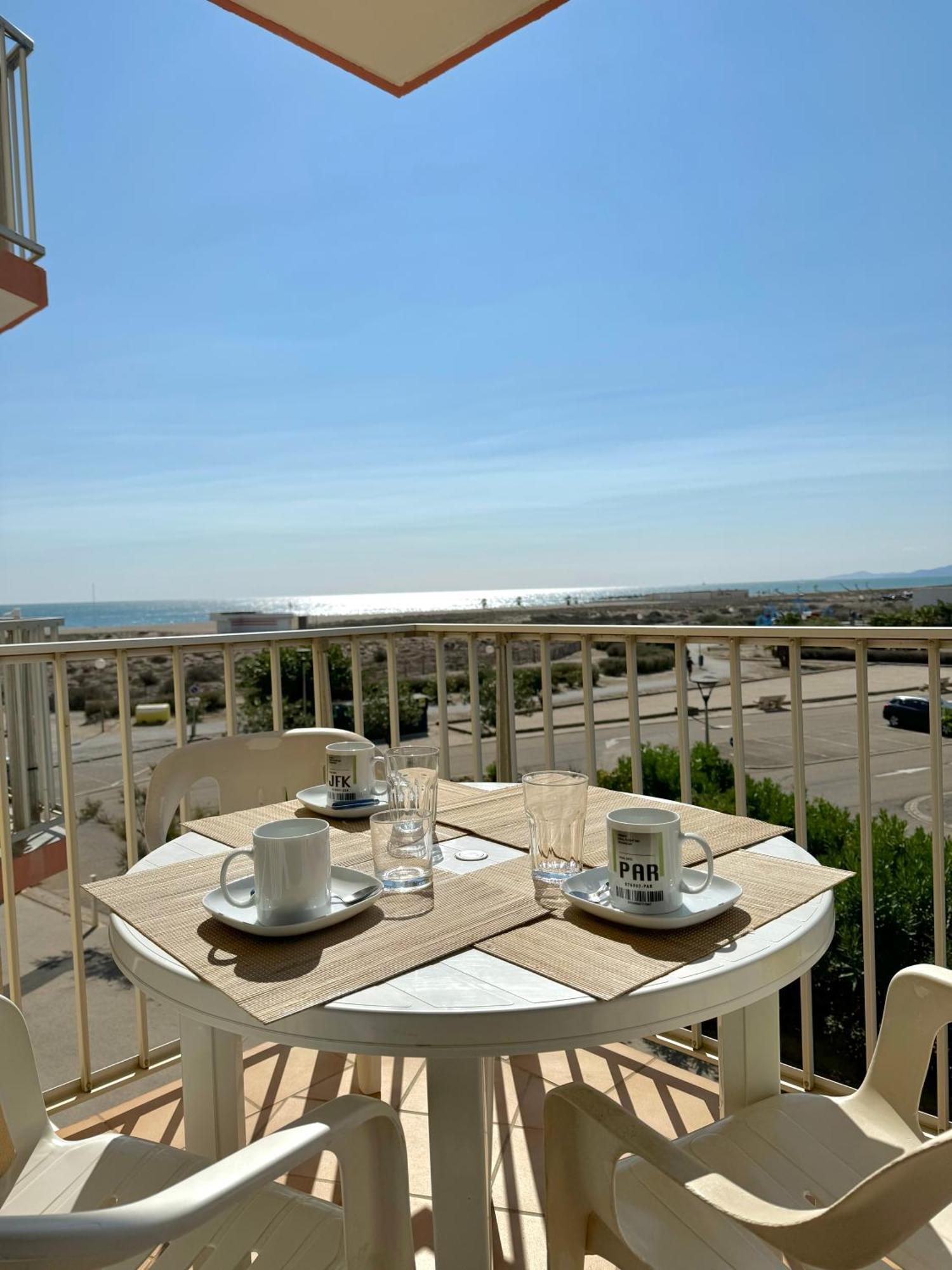studio 3 personnes accès direct plage - parking privé - 3TVP30 Le Barcarès Exterior foto
