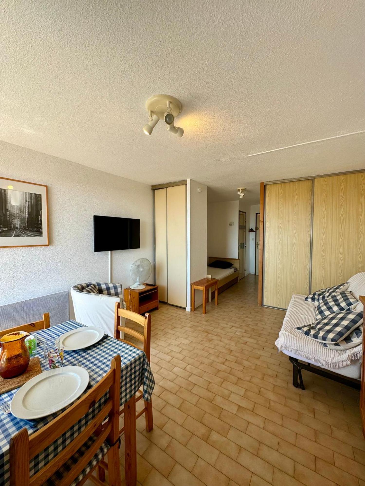 studio 3 personnes accès direct plage - parking privé - 3TVP30 Le Barcarès Exterior foto